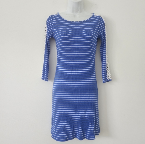 Lilly Pulitzer Marlowe Shift dress in Beacon Blue Breeze Stripe Size XXS - Picture 2 of 11
